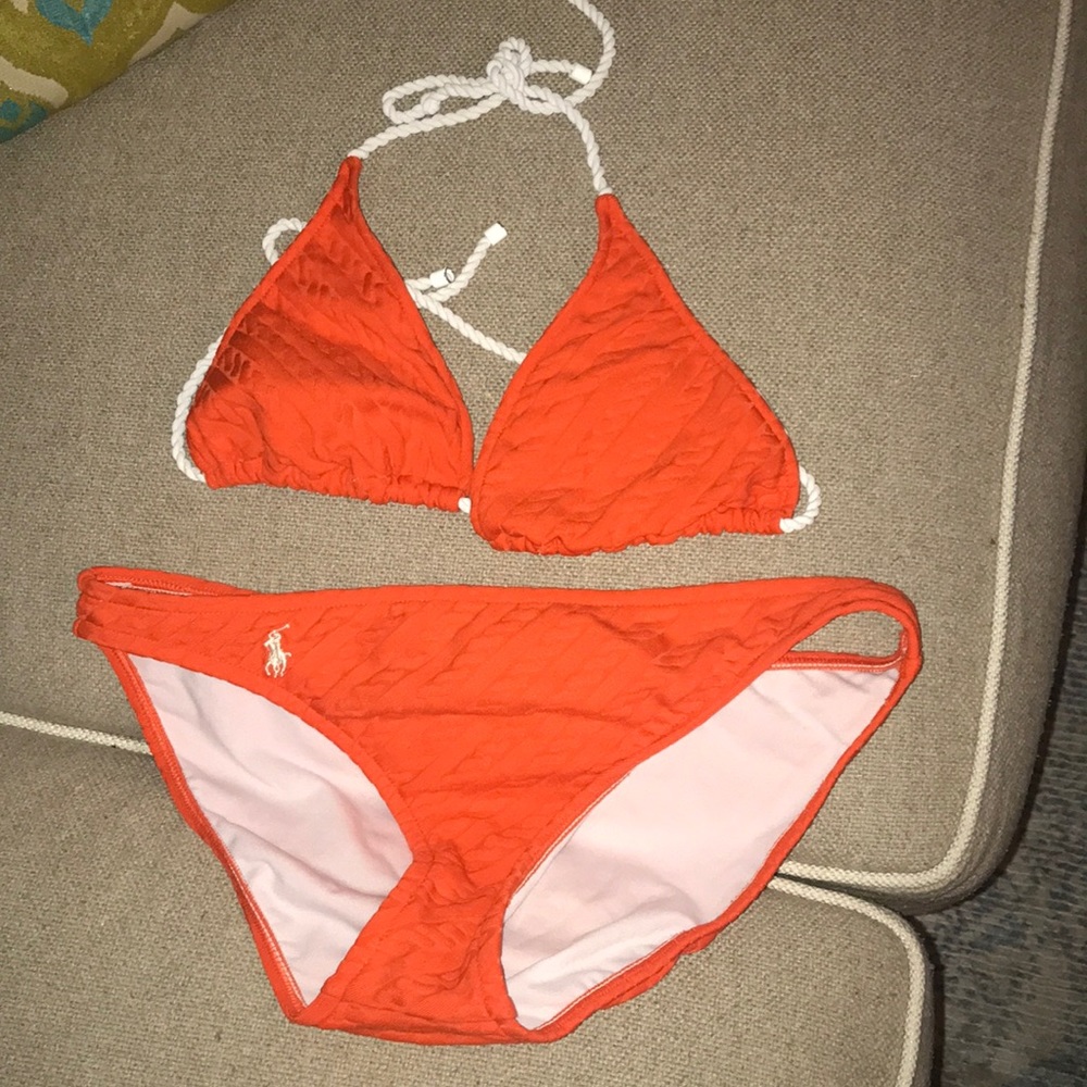 Ralph Lauren Orange Bathing Suit